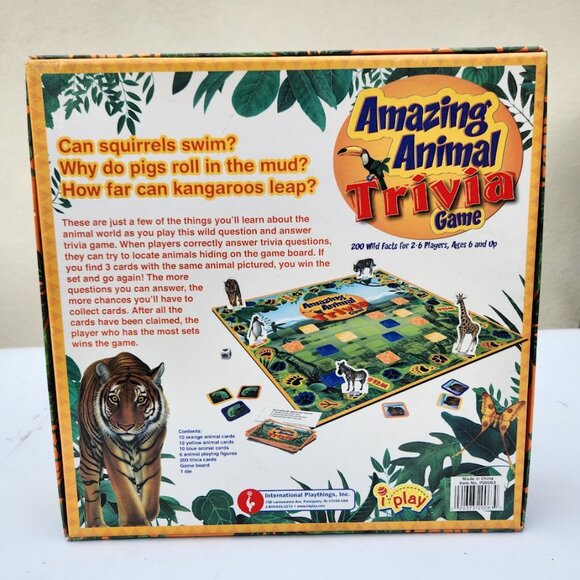 Amazing Animal Trivia Game Board Game Animal Facts Africa Safari Family Game Nig - Picture 3 of 15